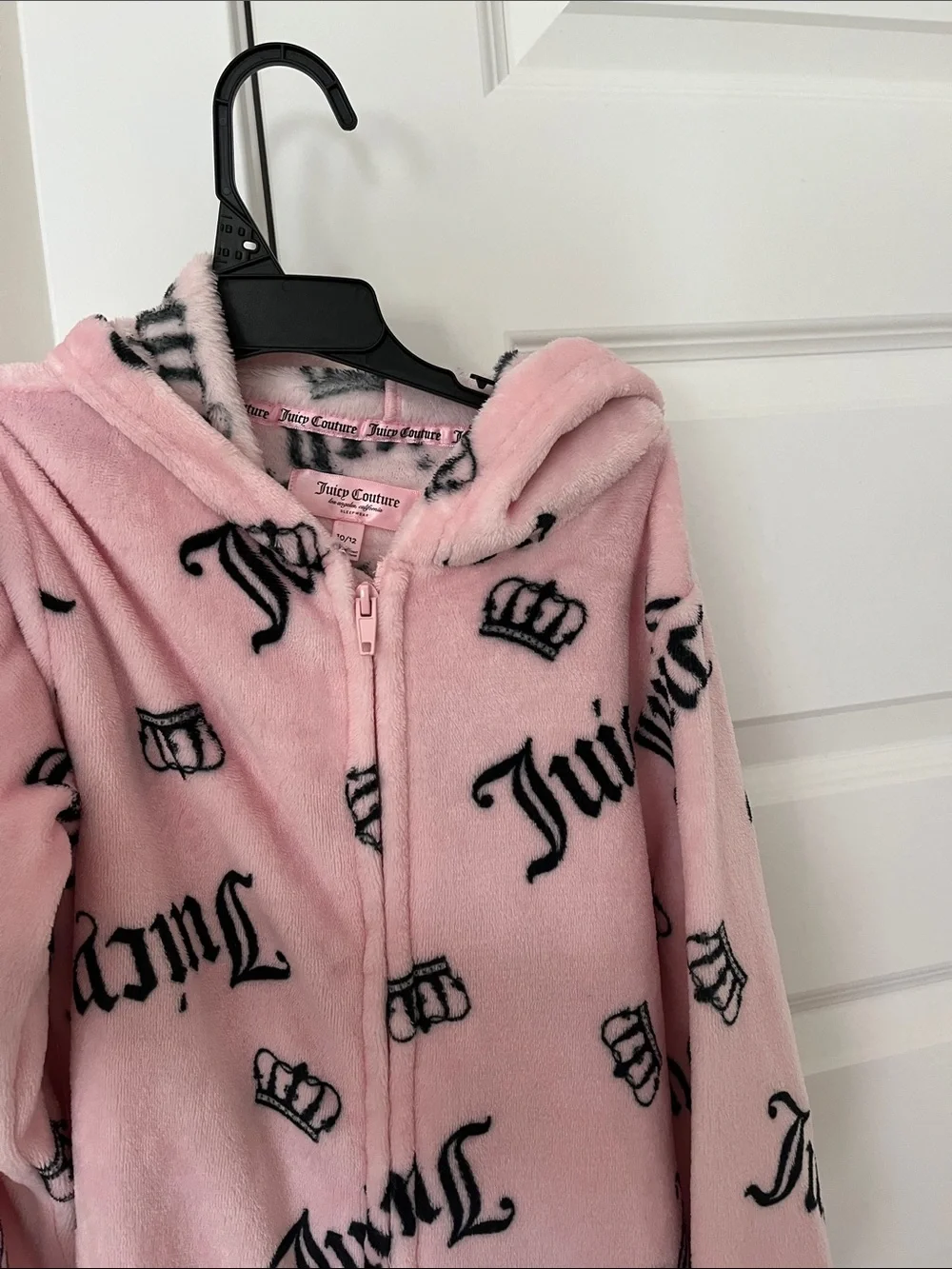 Juicy Couture Pink Plush Logo One-Piece